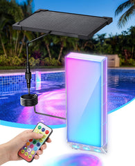 Orbecco front view pool light showing sleek waterproof housing and strong illumination