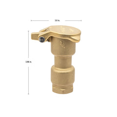 Orbit 51029 close-up of inlet threads and O-rings highlighting watertight seal longevity