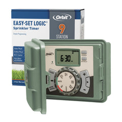 Orbit front panel closed showing weatherproof cabinet and easy access benefit
