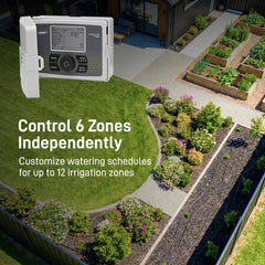 Orbit B-hyve app control screen on smartphone offering remote schedule adjustments