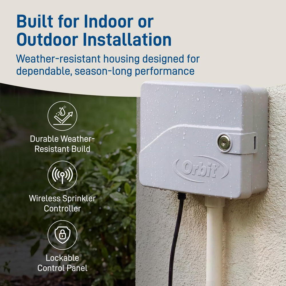 Orbit B-hyve controlling both drip and sprinkler lines for efficient mixed irrigation