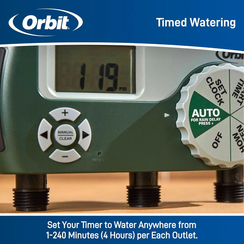 Orbit large digital display detail for quick reading and adjustments