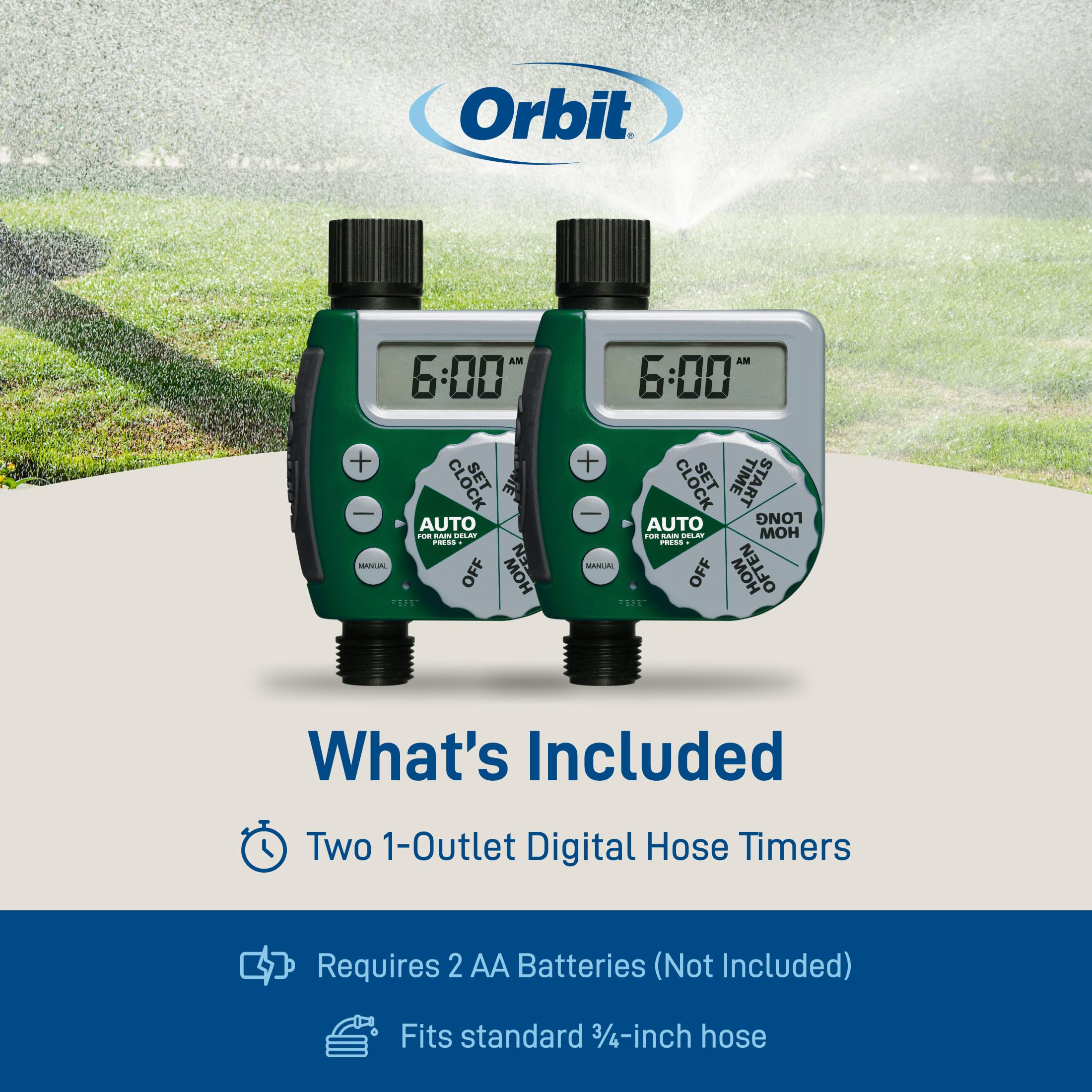 Orbit detalle de rosca encaje seguro para estanqueidad y durabilidad