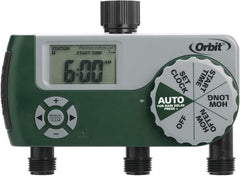Orbit front view showing three outlets and clear controls for fast setup