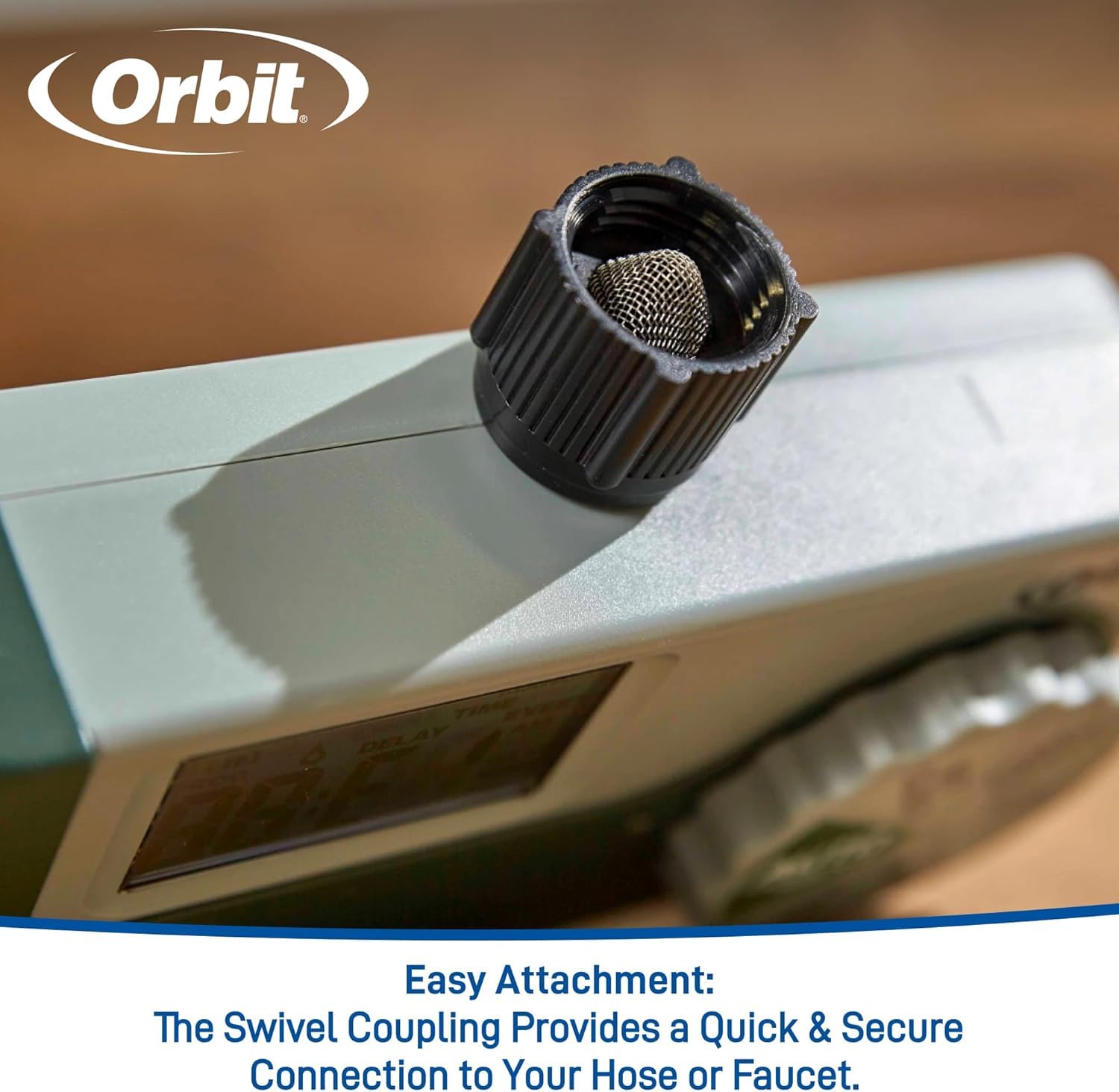 Orbit threaded hose connection showing secure leak-resistant fit