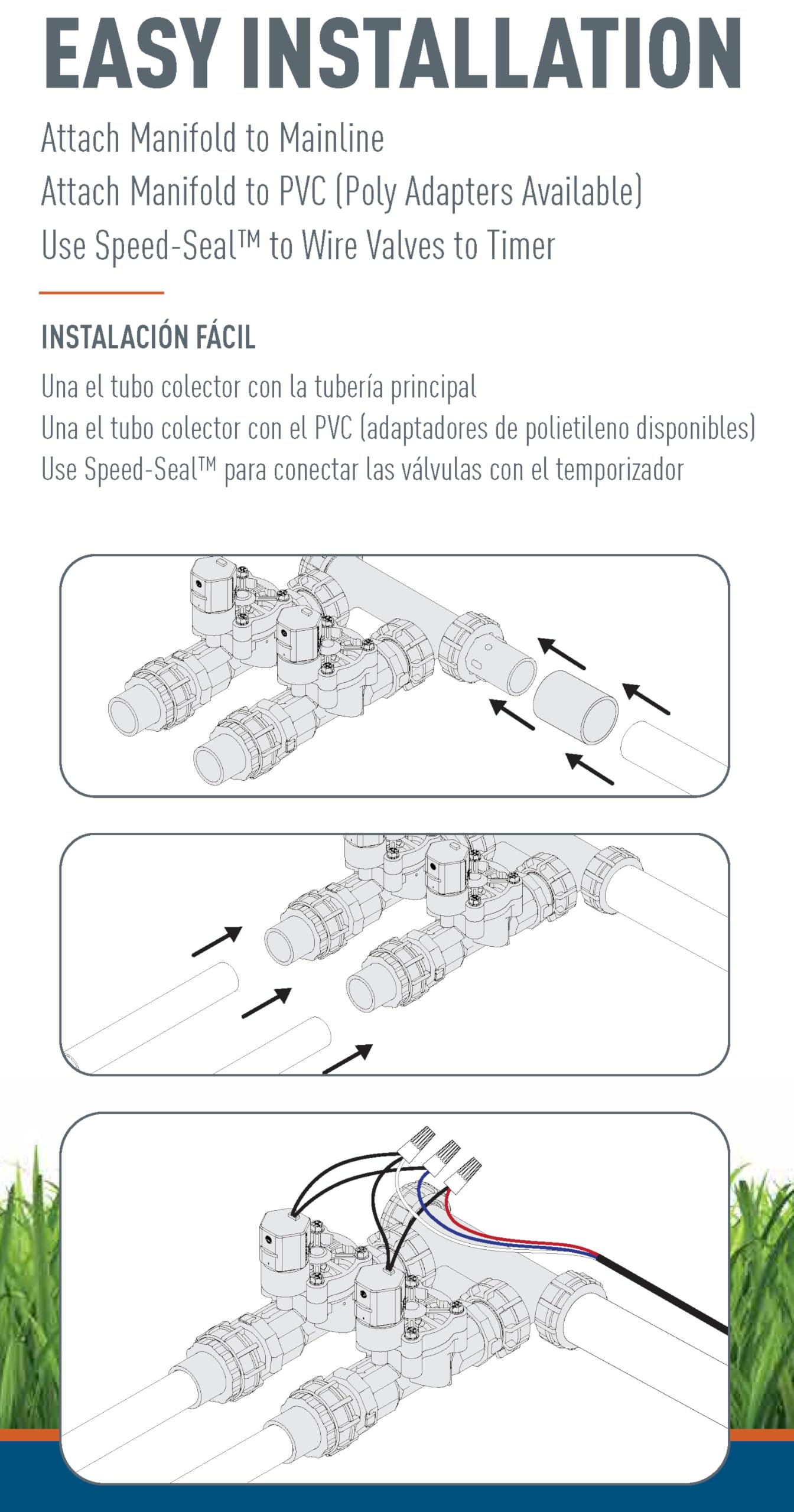 Orbit manifold beside hand for scale showing compact, heavy‑duty build