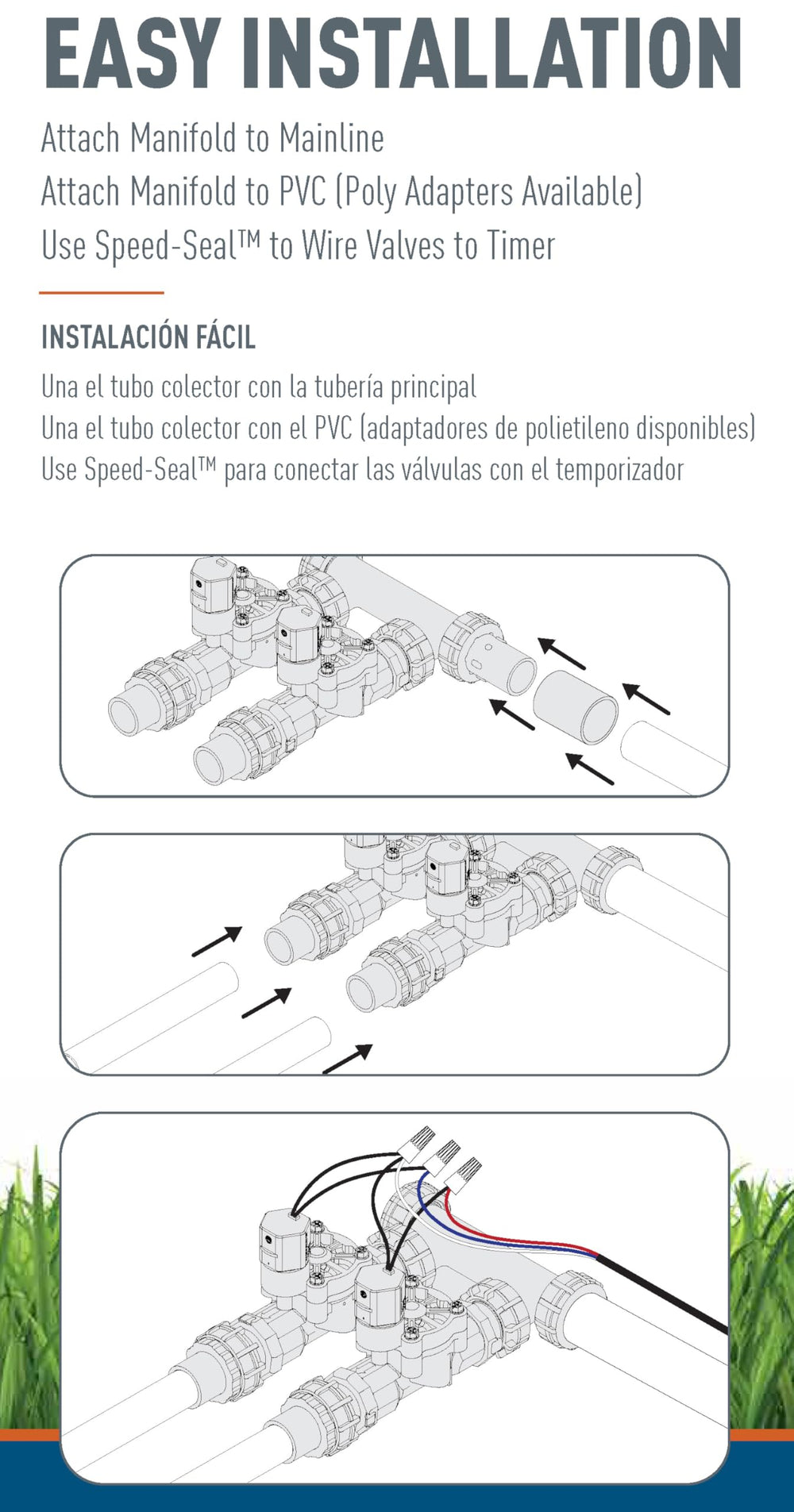 Orbit manifold beside hand for scale showing compact, heavy‑duty build
