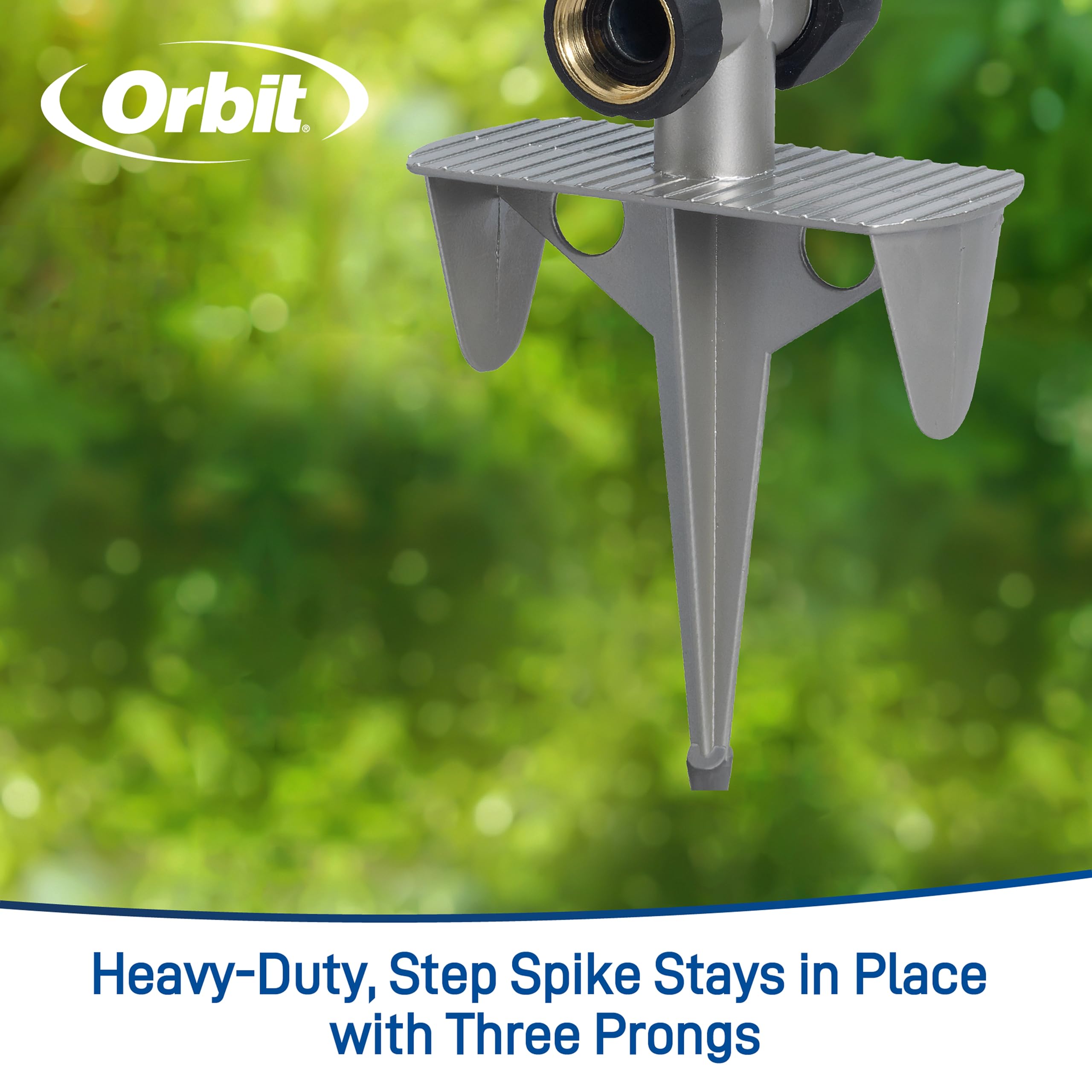 Orbit sprinkler flow-through outlet and connection enabling series expansion benefit