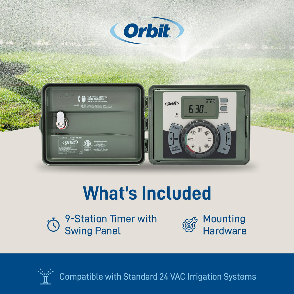 Orbit wiring diagram labels clarify terminal connections for accurate hookup