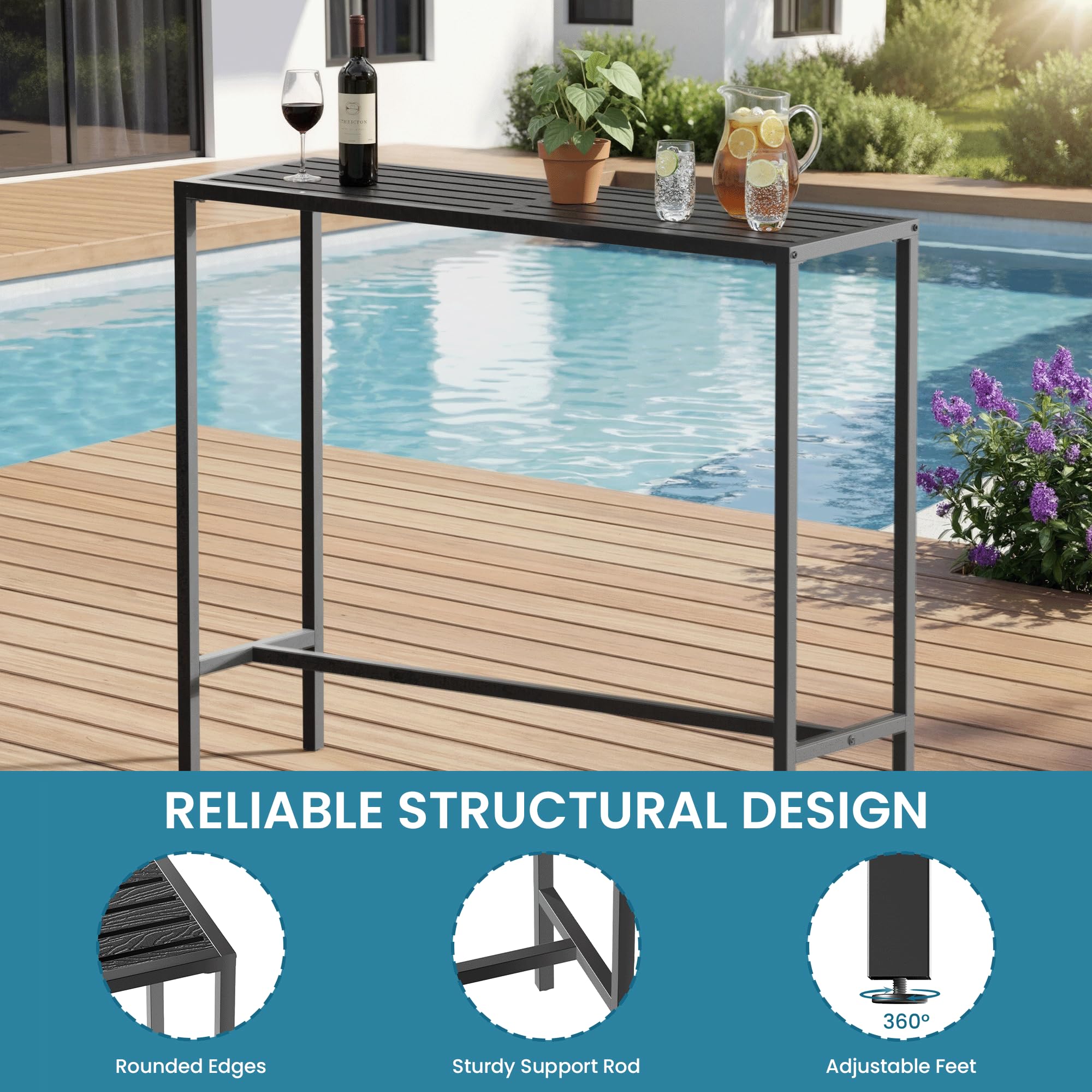 Orbotots side profile on balcony showing space-saving footprint benefit
