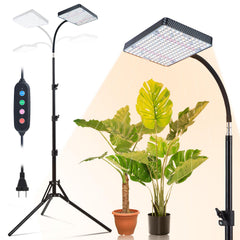 Orchbloom front view of full grow light and stand offering even canopy coverage