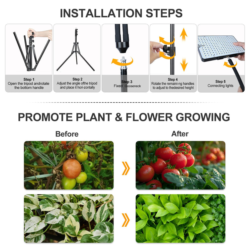 Orchbloom illuminating seedlings to promote healthy early-stage growth