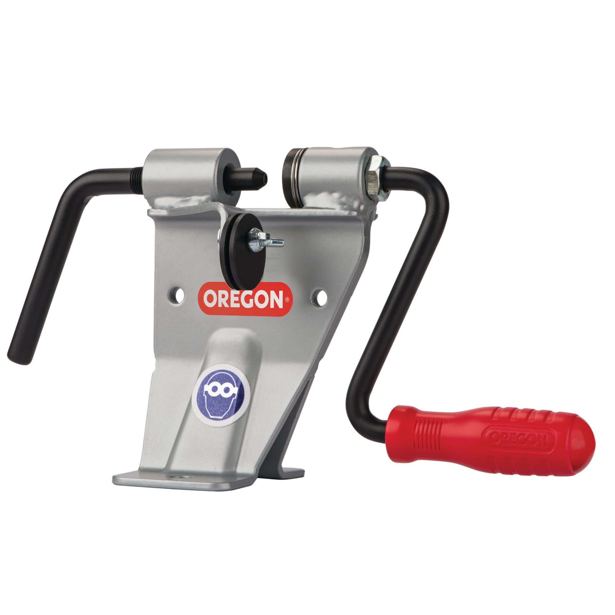 Oregon 24549B bench rivet spinner front view showing compact design and durability