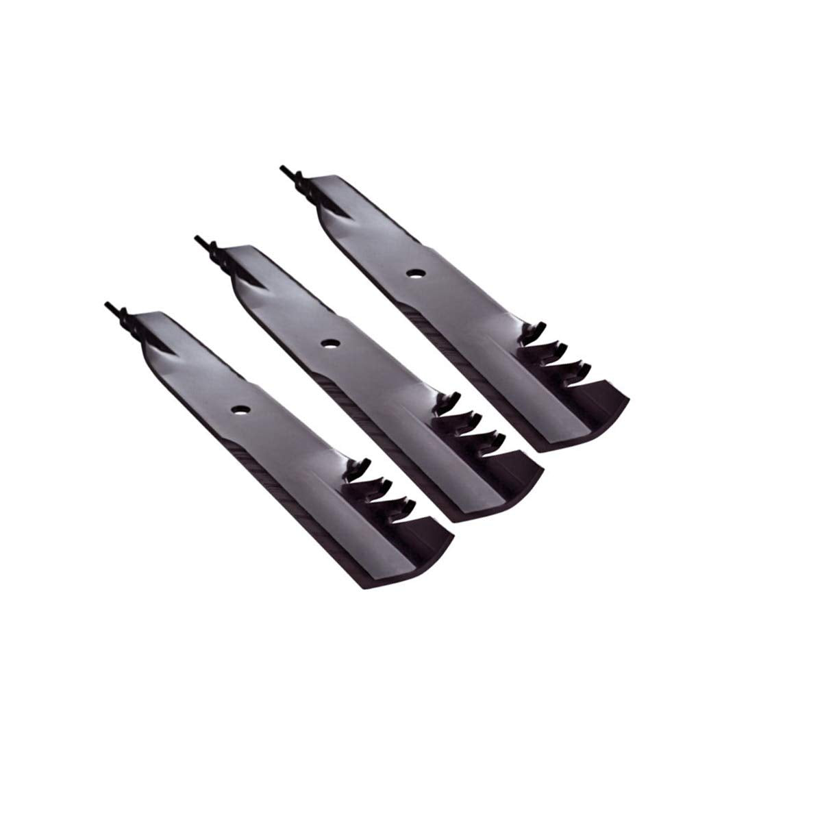 Oregon lawn mower blade front view showing fit and clean cutting edge benefit