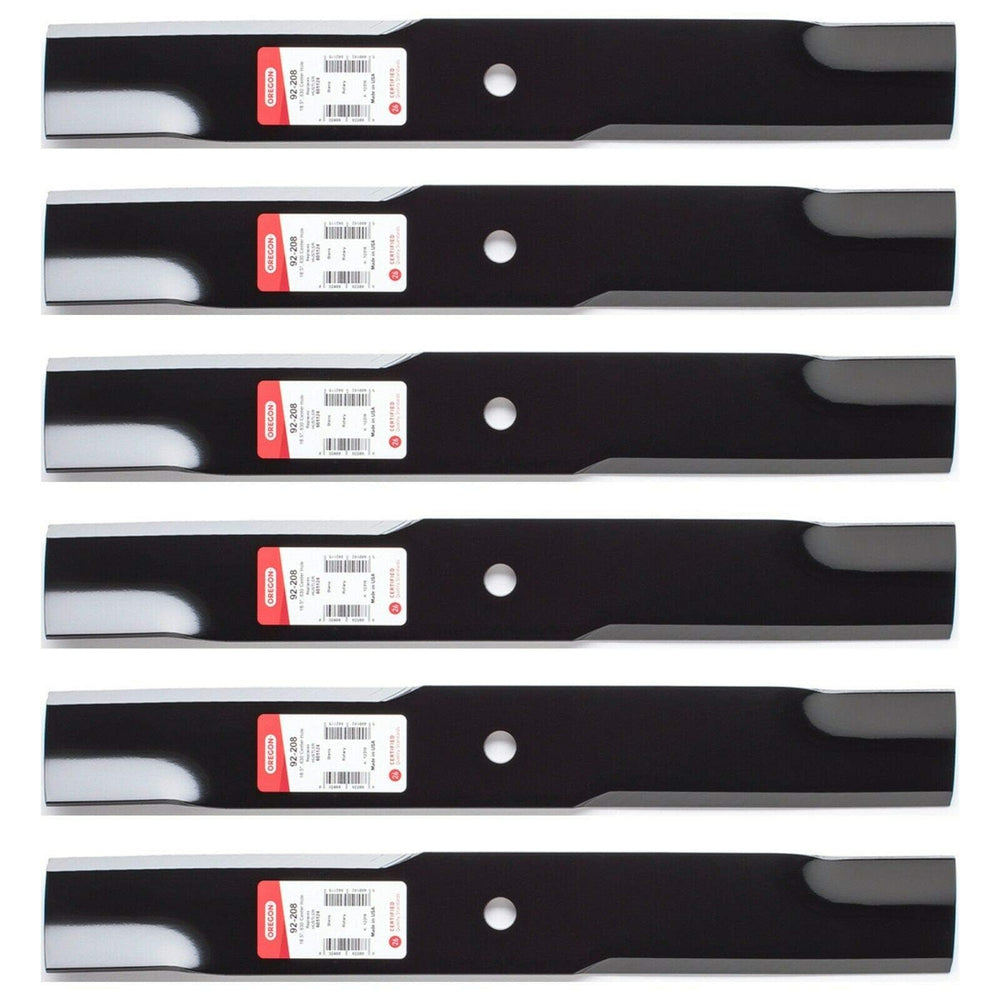 Oregon 6PK 92-208 front packaging showing six replacement blades and part label for easy identification