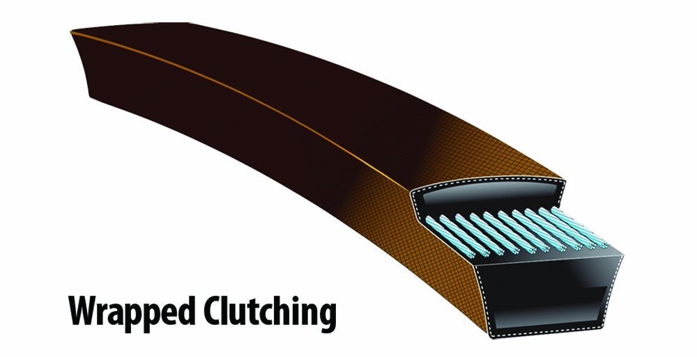 Oregon belt ribbed detail close-up illustrating durable construction and improved grip