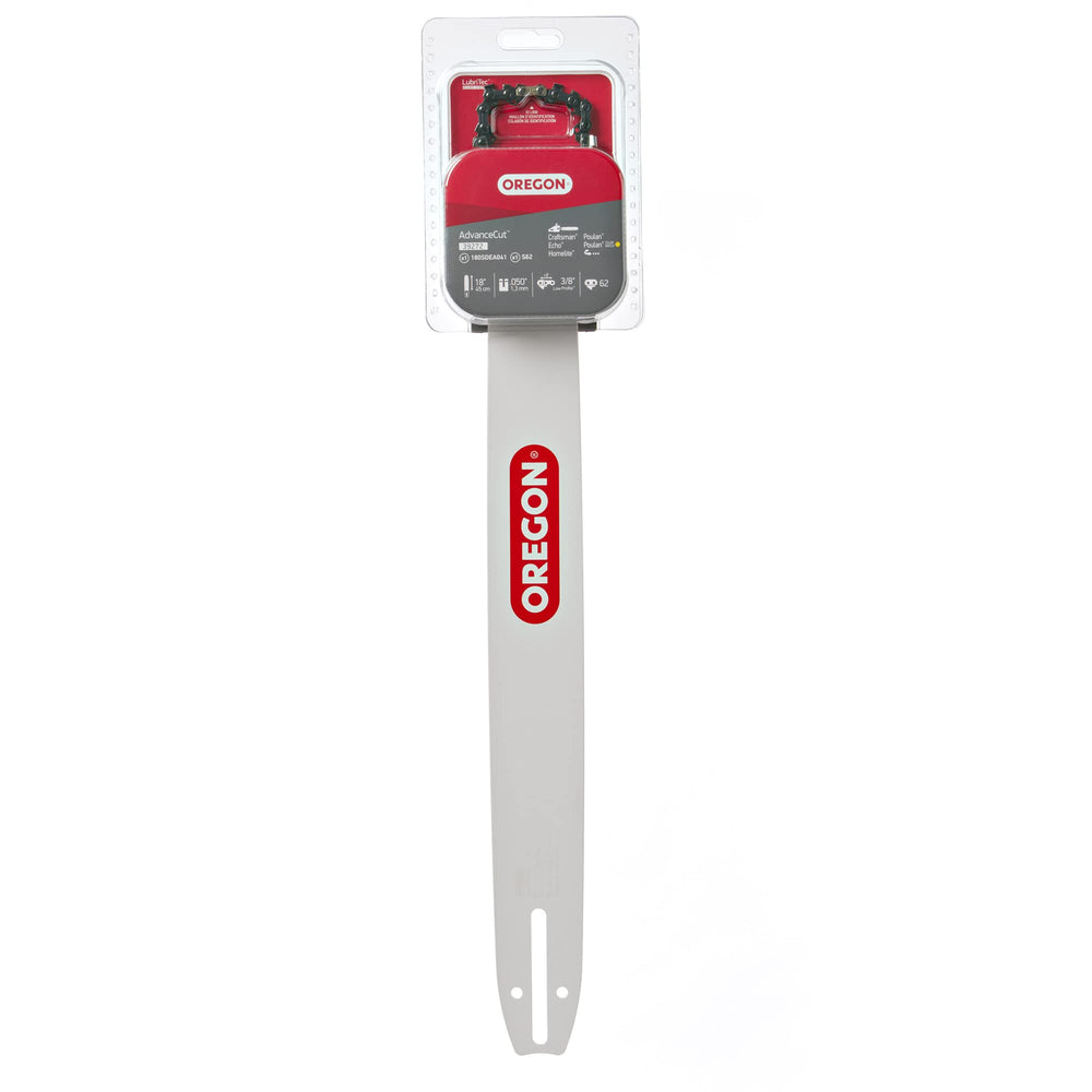 Oregon chain drive link stamp close-up, useful for correct saw fit confirmation