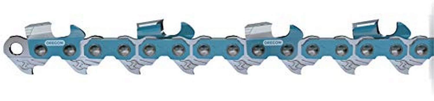 Oregon chainsaw chain front packaging showing model and fit for accurate replacement