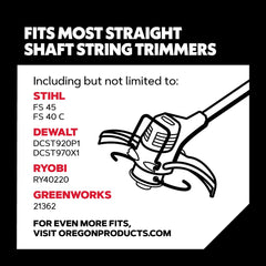 Oregon close-up of trimmer line texture demonstrating impact-resistant strength