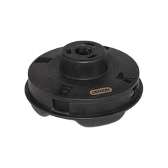 Oregon fixed line trimmer head close-up showing durable design and easy install