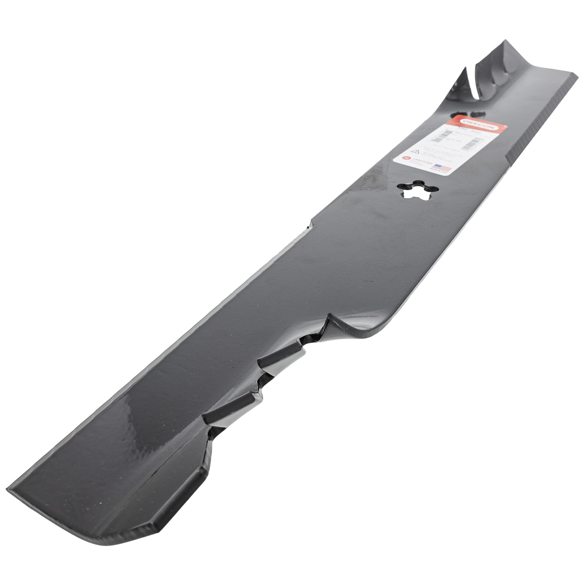 Oregon Gator Fusion G5 packaging label showing compatible part numbers and benefits