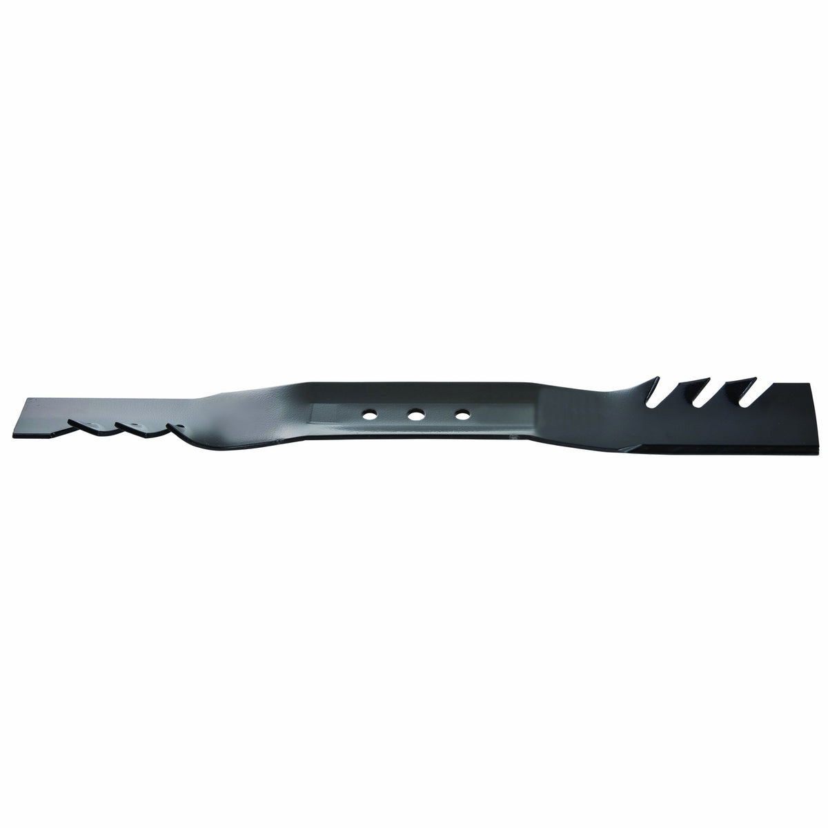 Oregon Gator Mulcher blade front view showing cutting edge and balanced design for cleaner mulching