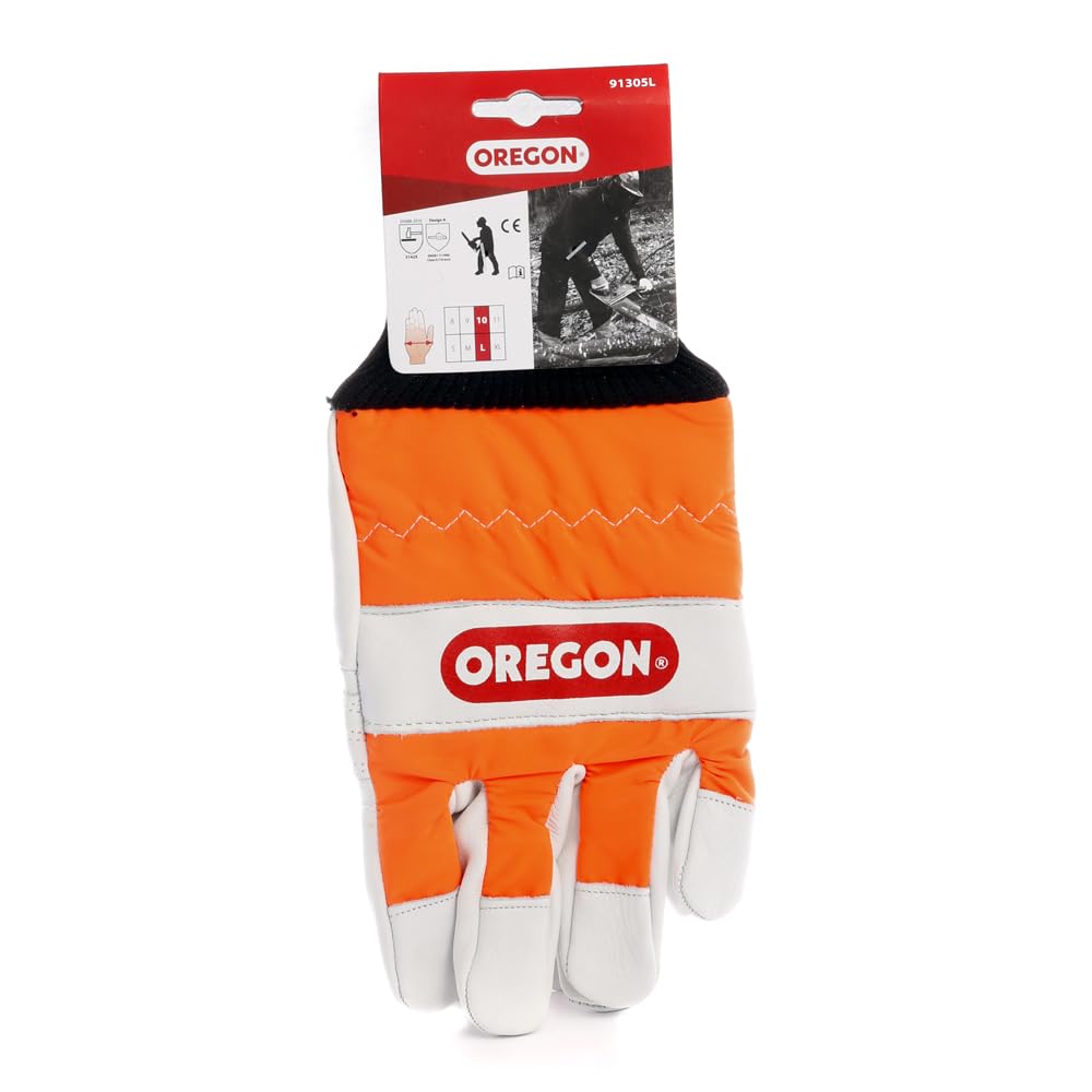 Oregon glove palm reinforcement close-up for improved grip and control