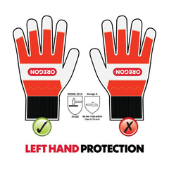 Oregon glove wrist and cuff fit demonstrating secure, debris-blocking benefit