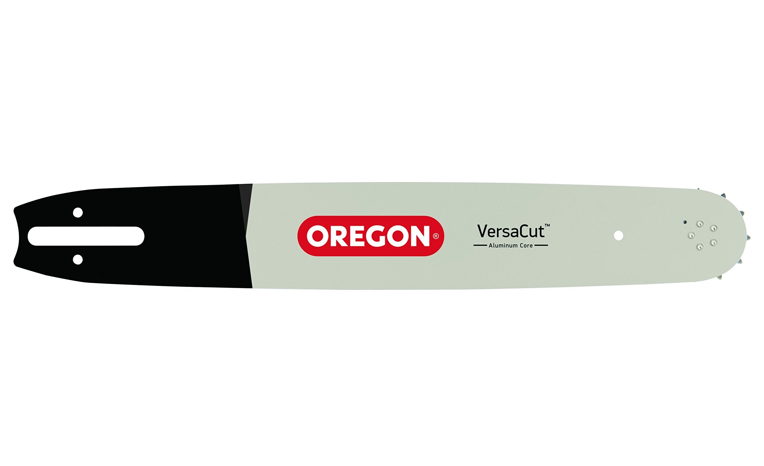 Oregon guide bar 24in front view showing fit and balanced weight benefit