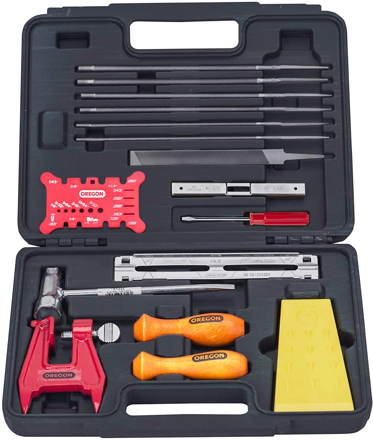 Oregon hard case with organized compartments for fast access and transport