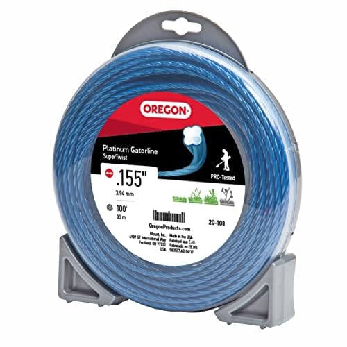 Full 100-foot Oregon Platinum Gatorline spool visible to show refill capacity benefit