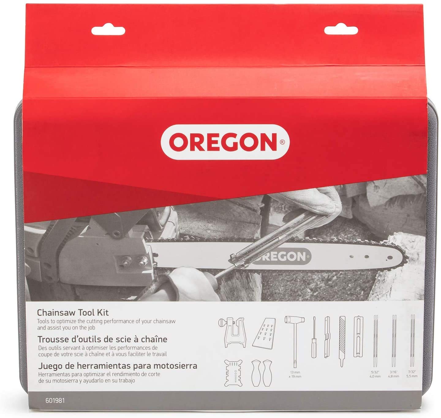 Oregon round files close-up showing teeth fit for precise cutter reshaping