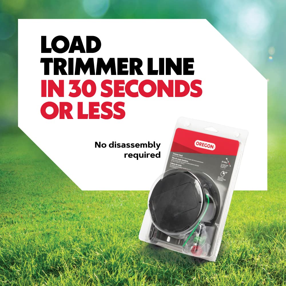 Oregon trimmer head side profile highlighting durable housing for long life
