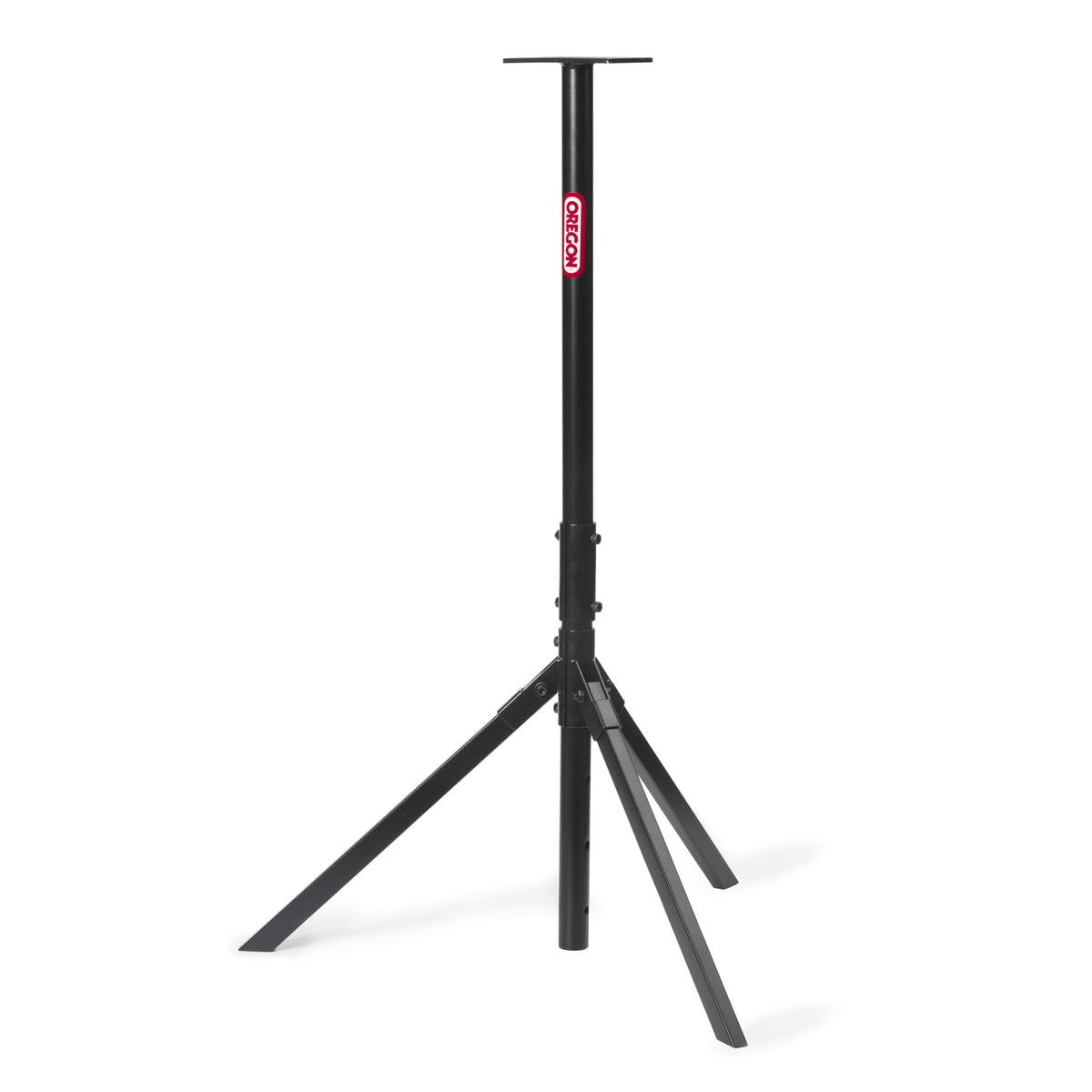 Oregon tripod stand front view showing stable platform and portable benefit