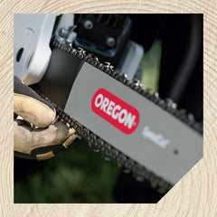 Oregon tripod stand in field setup with grinder, enabling convenient sharpening
