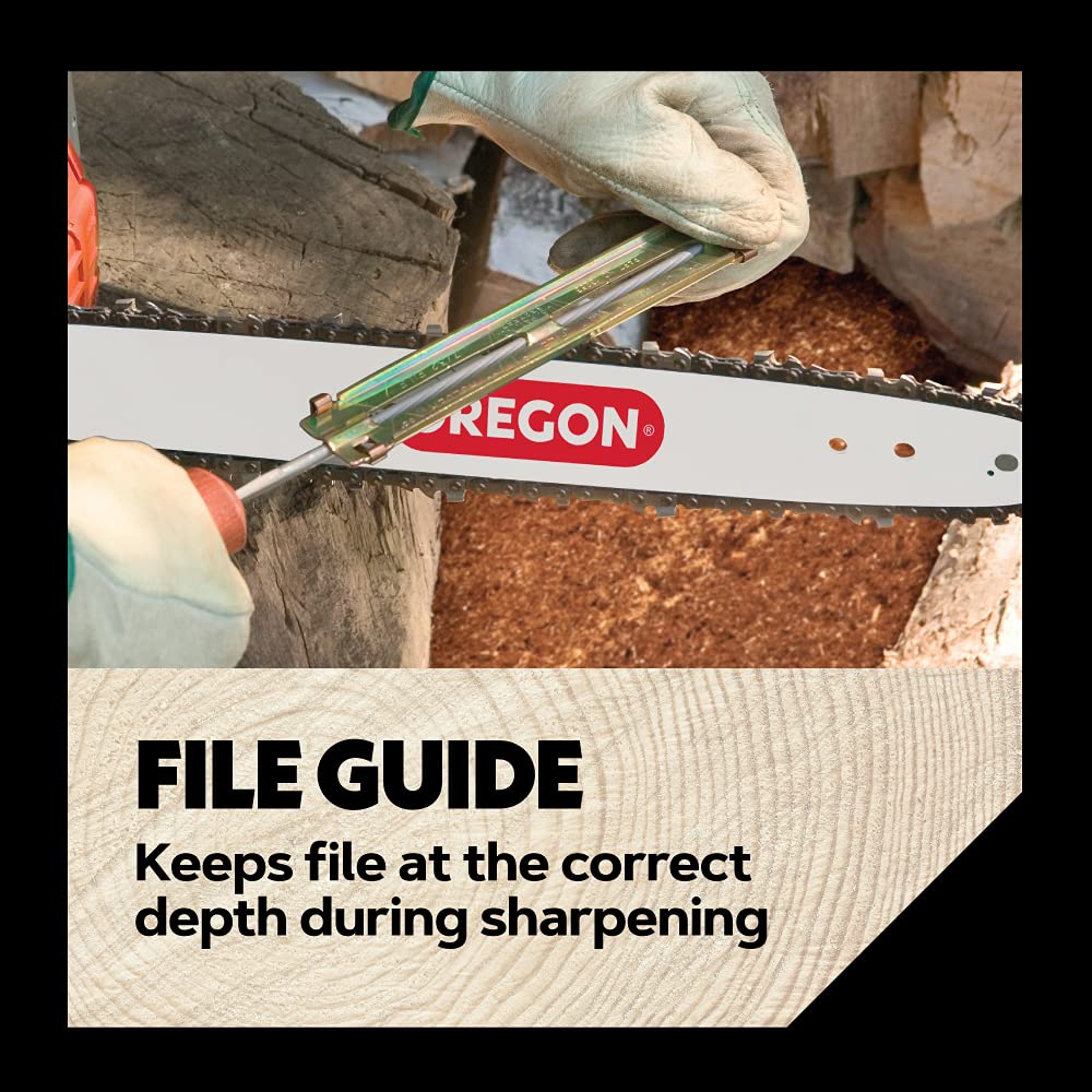 Oregon chainsaw wrench and mini screwdriver for quick on-saw adjustments