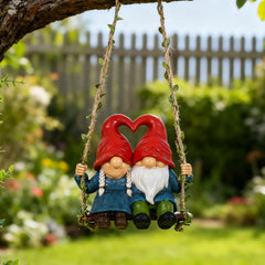 orenm front-facing gnome swing pair showing playful décor appeal