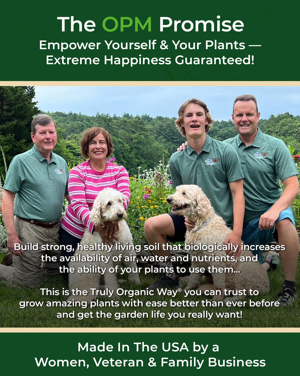 Organic Plant Magic used in a vegetable garden delivering better yield