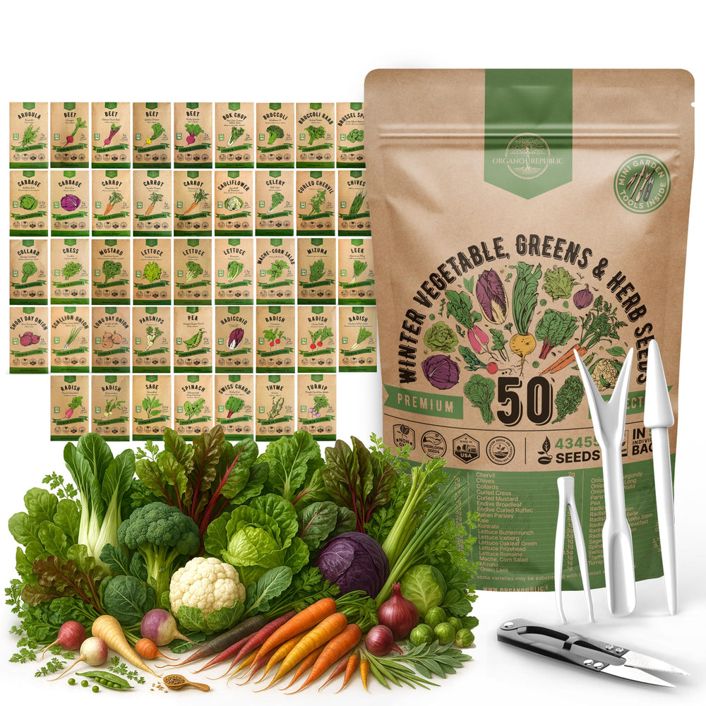 Organo Republic front packaging showing variety pack and resealable bag, convenient storage benefit