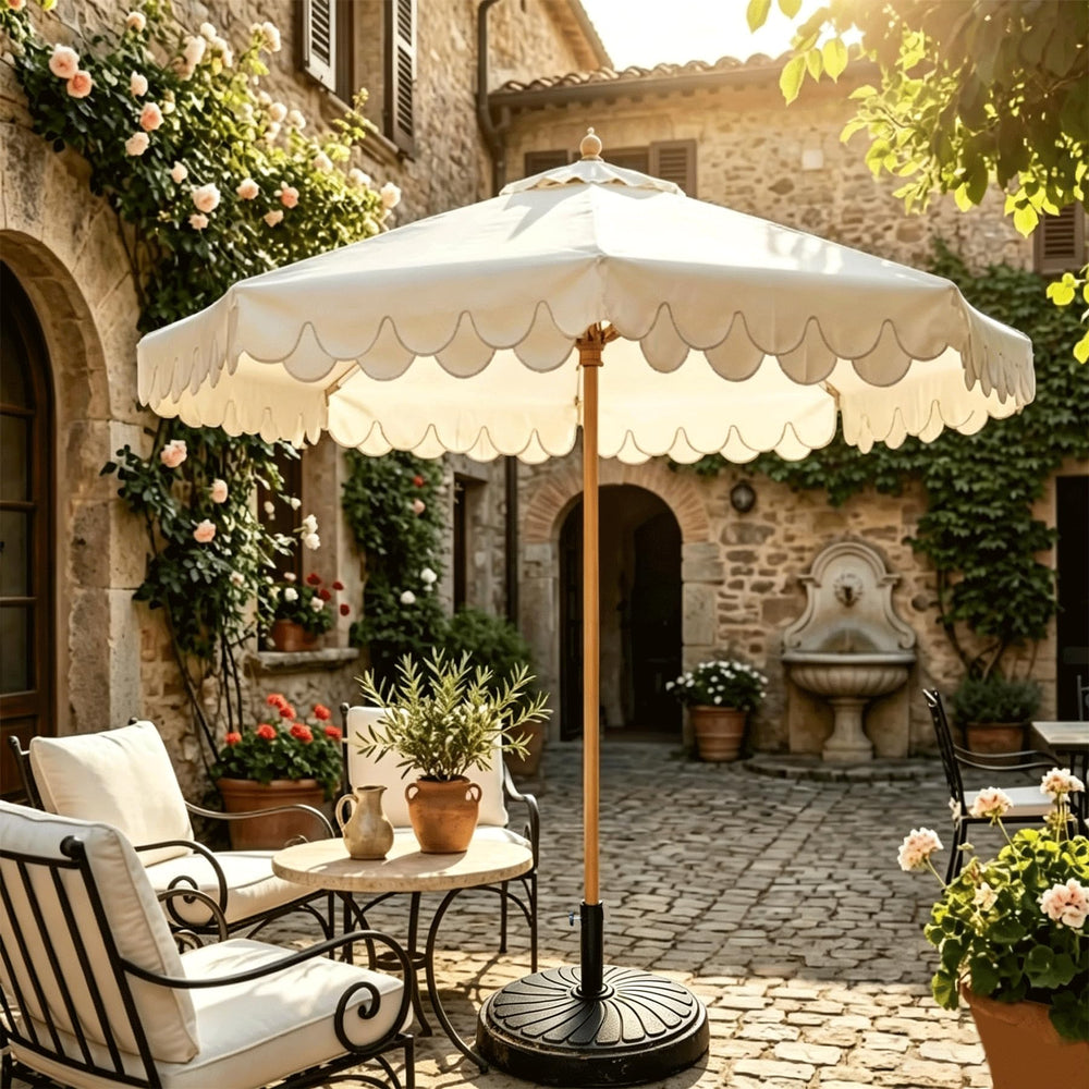 Orgrimmar side profile with table illustrating coordinated patio setup