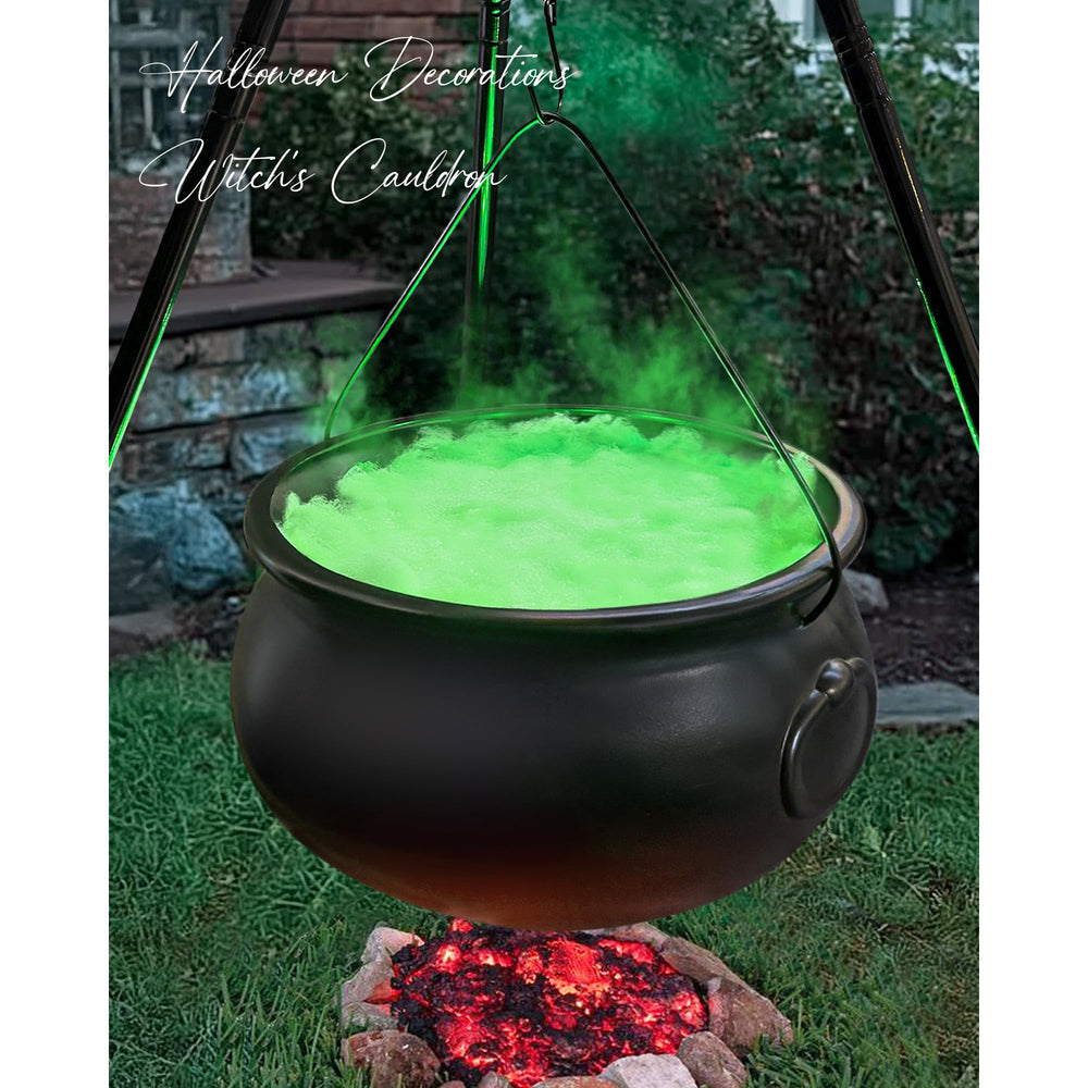 ORIENTAL CHERRY front view of cauldron on tripod shows spooky focal point
