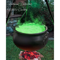 ORIENTAL CHERRY front view of cauldron on tripod shows spooky focal point