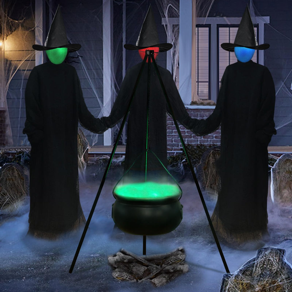 ORIENTAL CHERRY outdoor yard display at night creating atmospheric Halloween effect