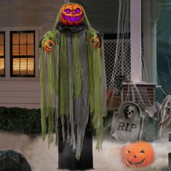 ORIENTAL CHERRY front view of 6 ft Root of Evil prop showing full life-size presence and spooky detail