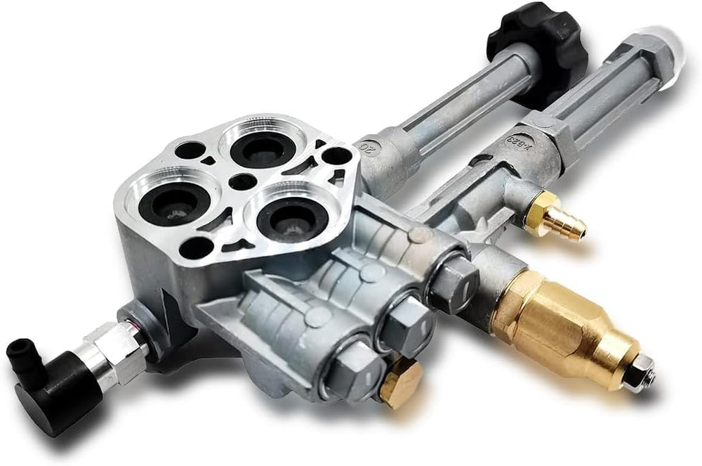 Oriental Power front pump head assembly showing mounting points and ready-to-install benefit