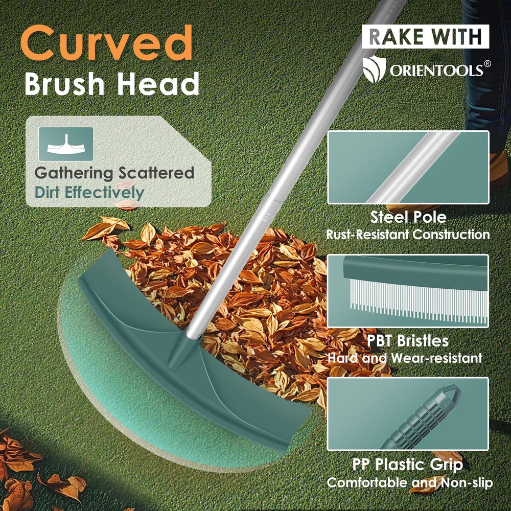 ORIENTOOLS fully extended handle demonstrating long reach for less bending