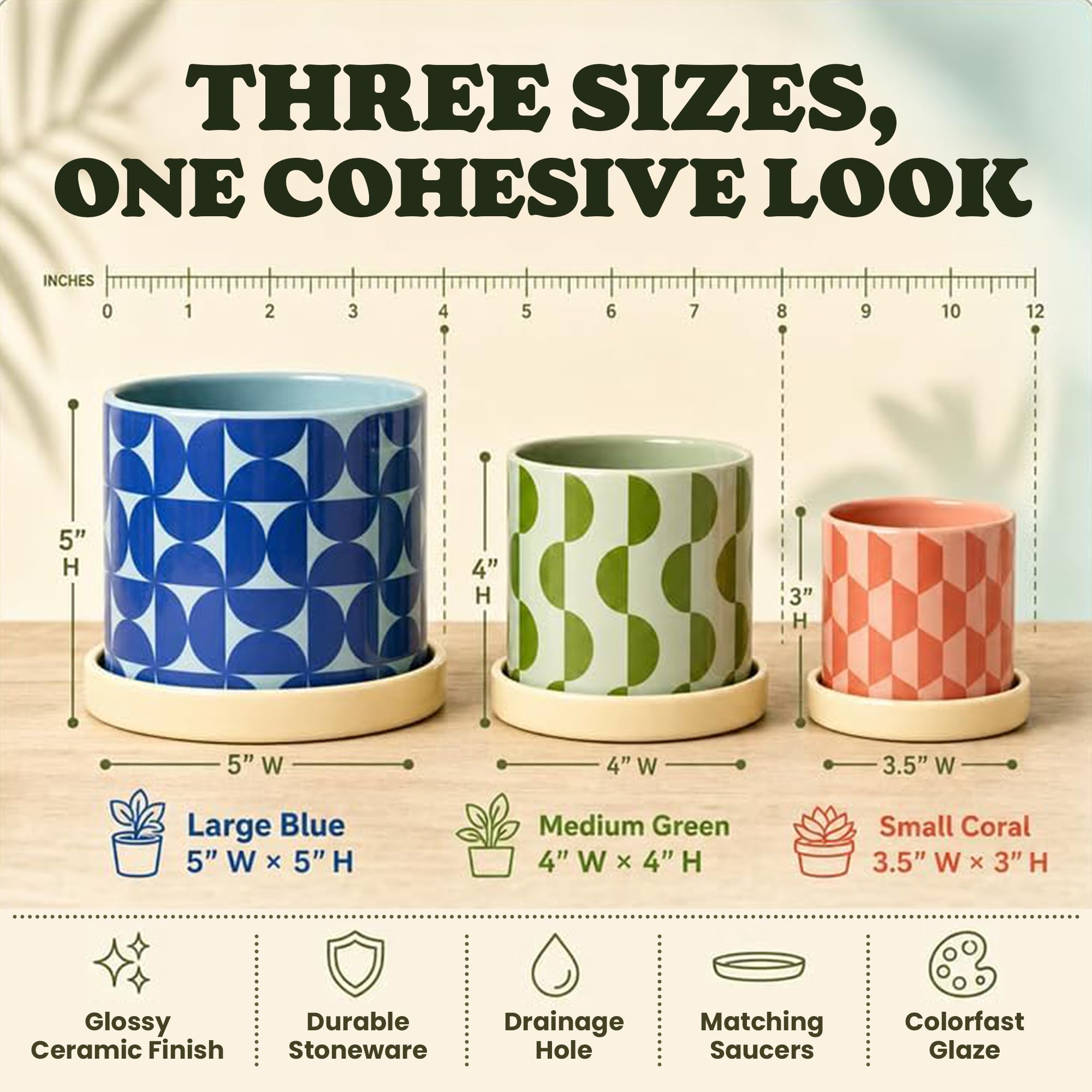 Original Earthlings glaze texture detail showing durable finish and colorfast pattern