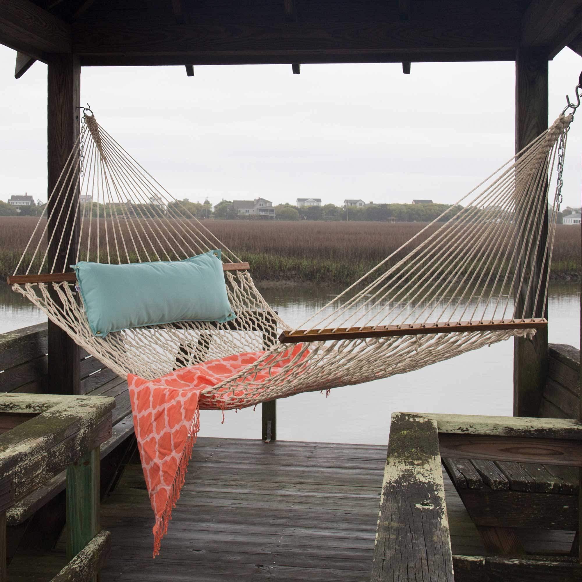 Original Pawleys Island packaging with handcrafted-in-USA tag highlighting artisanal build