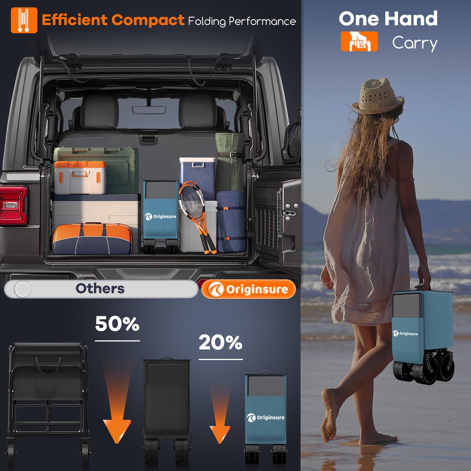 Originsure accessories with side pocket and cupholders improving organization