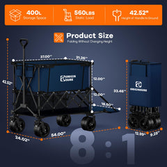 Originsure folded compact storage demonstrating trunk-ready portability advantage